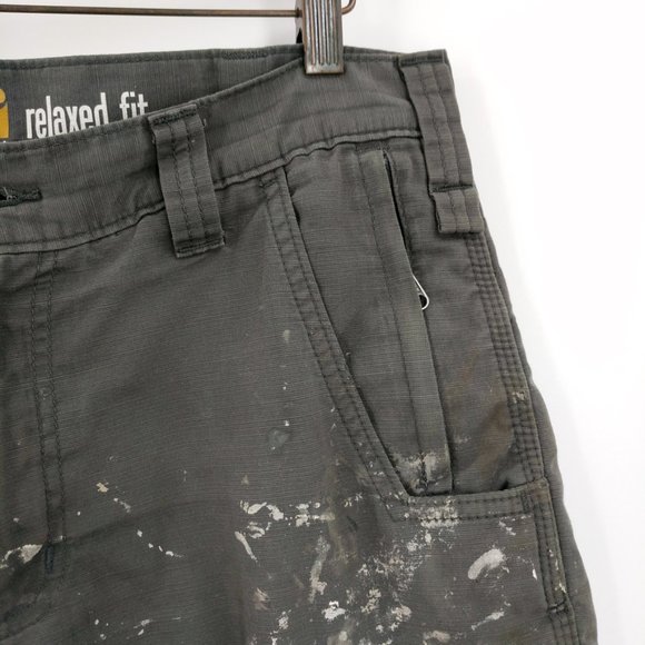 Carhartt Distressed Painted Cargo Carpenter Pants - Picture 5 of 11